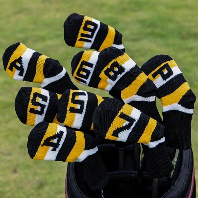 Golf Club Iron Set - 9 Buah Penutup Kepala Besi Golf