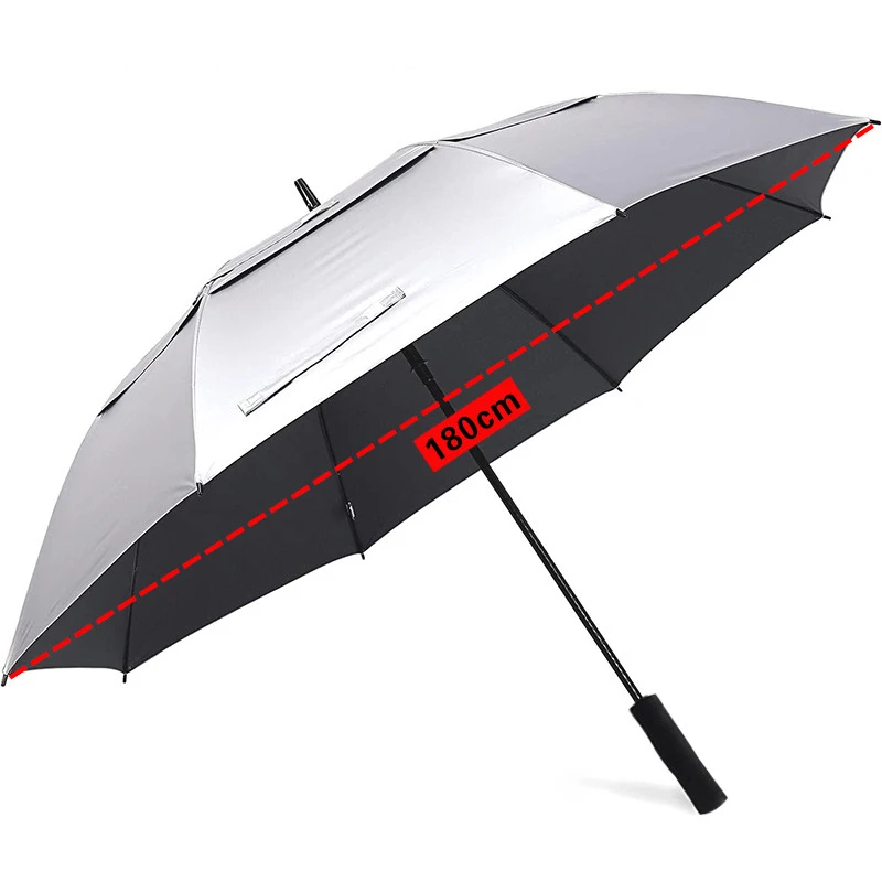 Golf Umbrella Large - Payung ekstra besar, payung Titanium perak