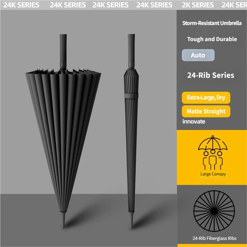 Golf Umbrella Large - Payung Otomatis Gagang Panjang 24 Tulang