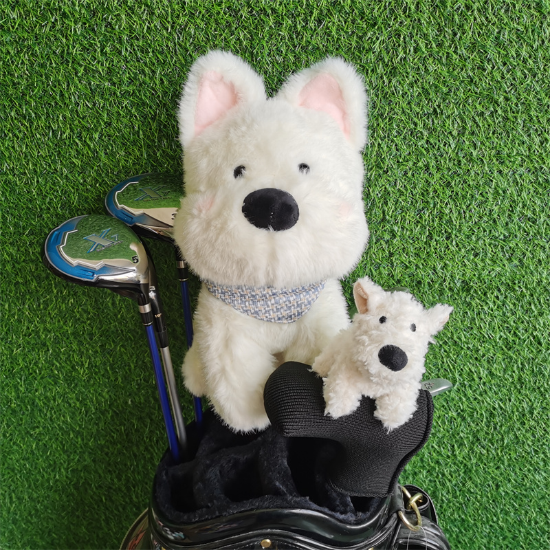 Golf Equipment For Kids - Penutup Kepala Pengemudi Golf Anjing Dataran