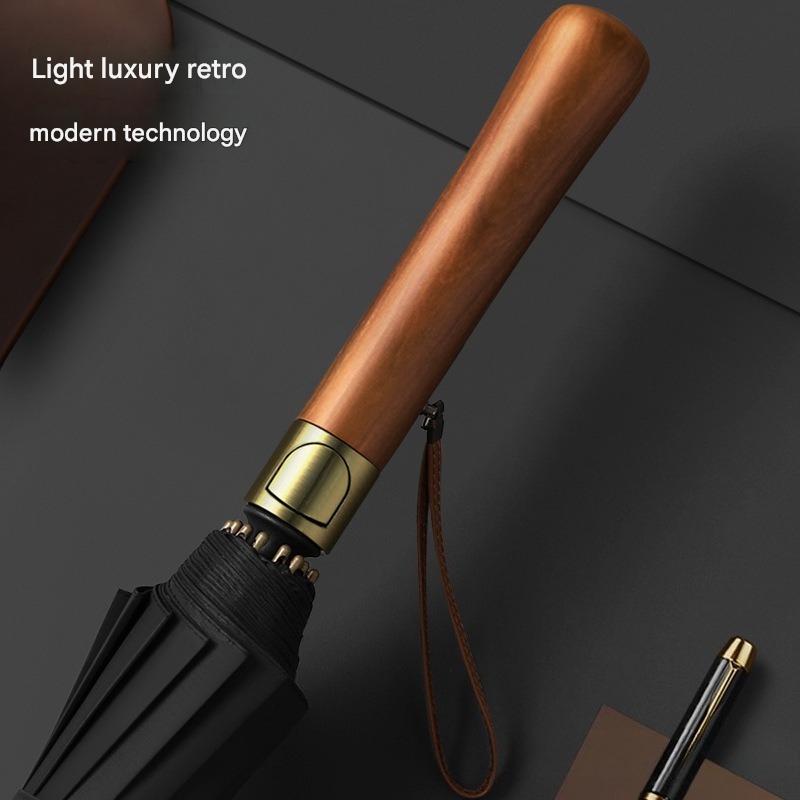 Golf Umbrella Large - Payung Golf 16 Rusuk Gagang Kayu