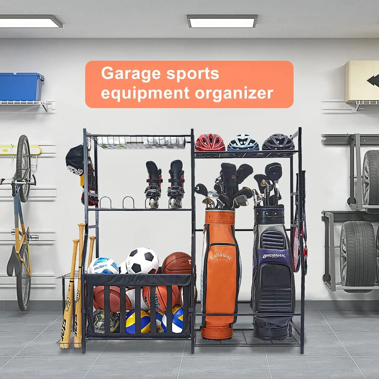 Organizer Peralatan Olahraga G - Golf Equipment Garage Organizer ulasan dan harga